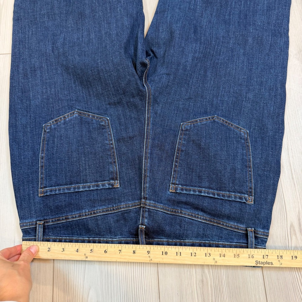 Chicos Wide Jean 2.5 US 14 Dark Wash Wide Leg High Rise Denim Jeans Blue Womens - Picture 9 of 10
